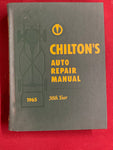 1965 CHILTONS SERVICE MANUAL