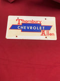 THORNBURY CHEVROLET PAPER DEALER PLATE