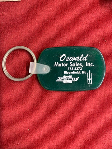 OSWALD CHEVROLET NOS KEYCHAIN BLOOMFIELD NE