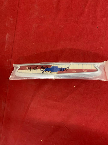 1958 CHEVROLET HOOD 6 CYL EMBLEM