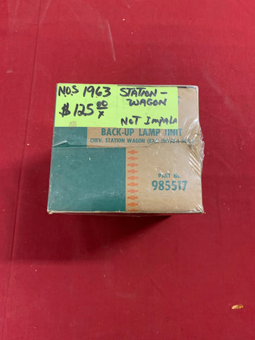 1963 CHEVROLET NOS STA WAG BACK UP LAMP UNIT