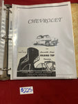 1950 CHEVROLET MISCELLANEOUS BINDER. HAS SOME NEW PRINTS